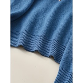 Women's Thick & Soft Sweater with Bow Buttons - Winter Warm Round Neck Long Sleeve Cozy Sweater, Beige & White Cable- Design, All-Season Casual Elegant Pullover for Fall and Winter Layering, Hand Wash or Dry Clean, Solid Color with Bow Detail, Medium Stretch, Relaxed Fit, Fleece Lining for Extra Warmth, Chic and Comfortable for Casual Attire, Cozy Sweaters For Women, Casual Long Sleeve Sweater, Oversized Knit Sweater, Colourfull Loose Sweater For Women,