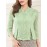 [Wedding & Party] Plus Size, ZANZEA Women's Plus Size Elegant Lace Patchwork Blouse - 3/4 Sleeve Wedding & Party Shirt with Front Button Closure, /Korean Inspired A-Line Lightweight Top, Machine Washable Golden Lace Jacket-like Blouse for Year-Round